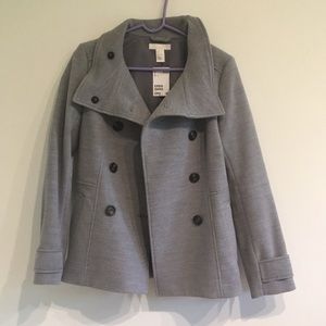 Brand New with tags gray pea coat from H&M -size 6